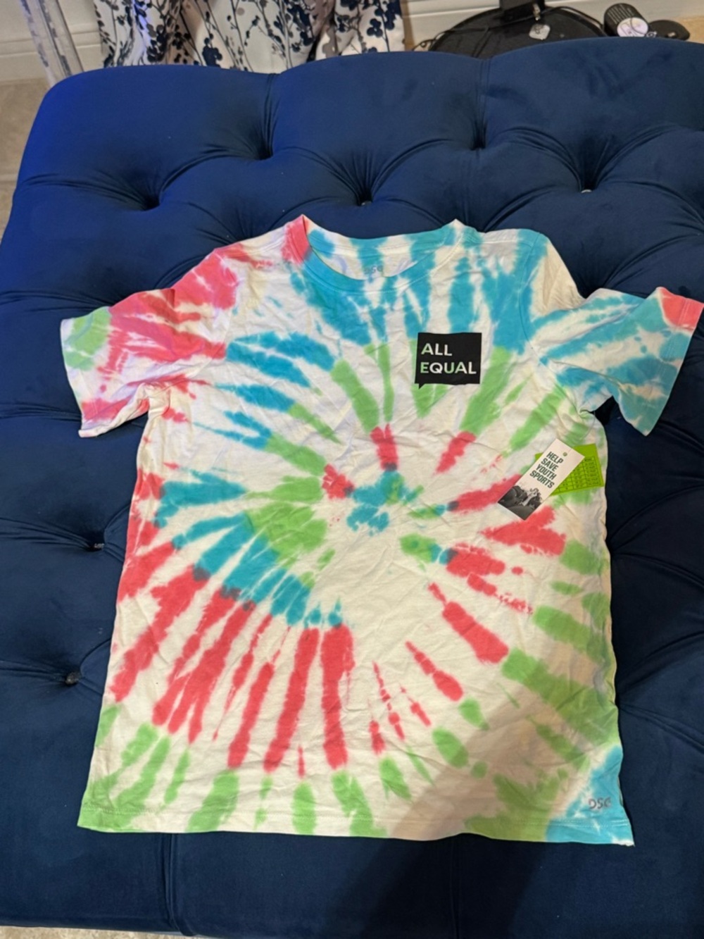 Kids Tie-Dye Short Sleeve Tee - Blue, Green, Pink